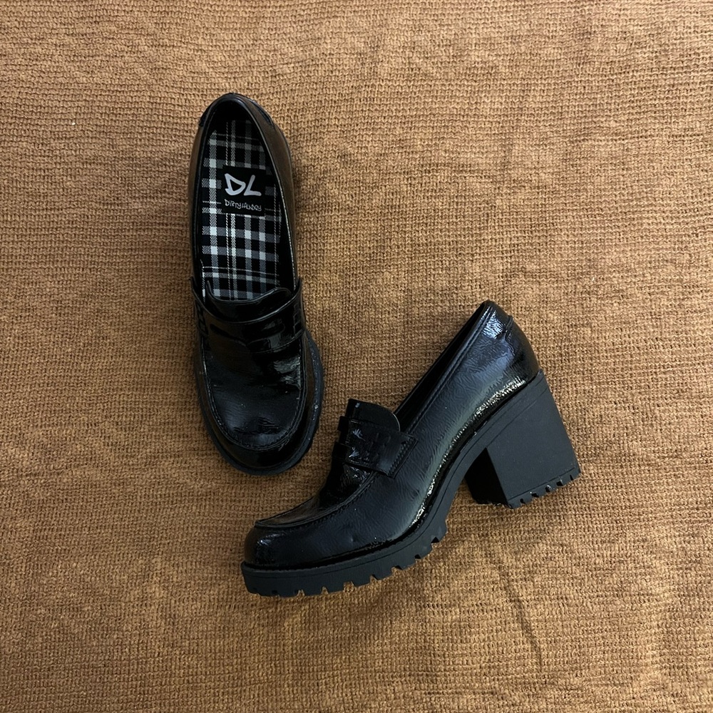 Black loafers